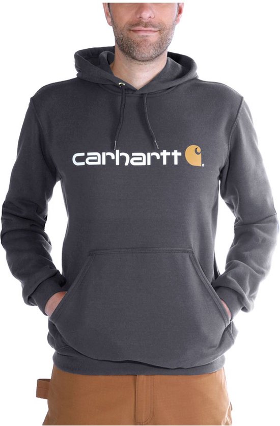 Carhartt Loose Fit Logo Graphic Sweatshirt-Donkergrijs-S
