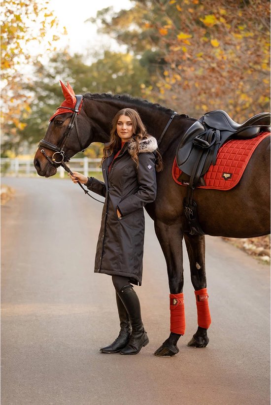 LeMieux Manteau d equitation impermeable Veste d hiver taille 34 gris bol