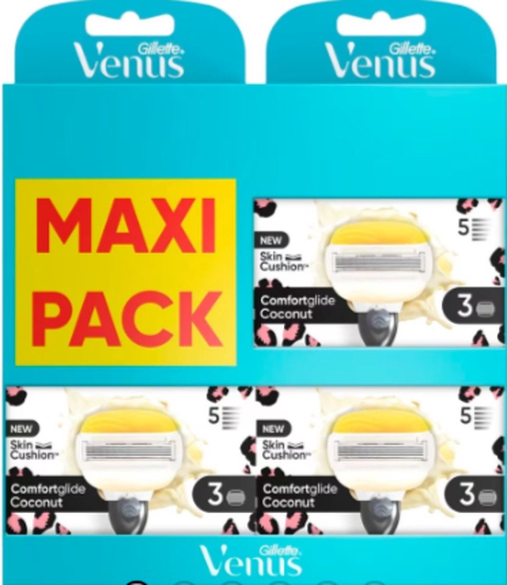 Gillette Venus Comfortglide Coconut - Maxi pack 9 Scheermesjes - Voor Vrouwen