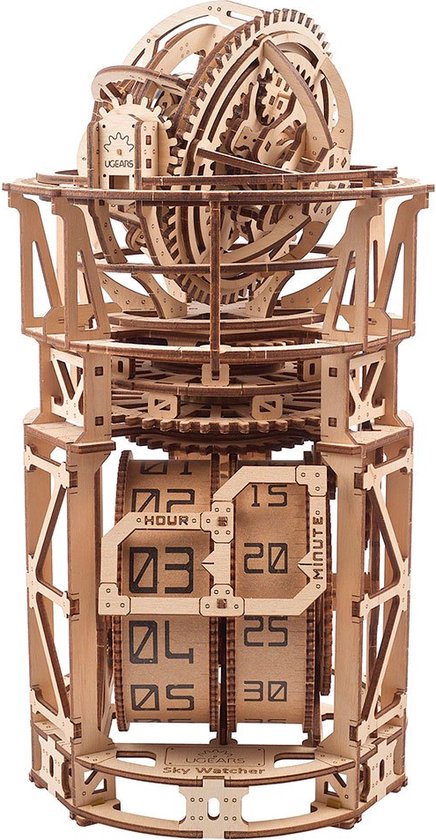 Ugears - Puzzle 3D en bois - kit de construction en bois - Aquarium  mécanique - 325 pièces