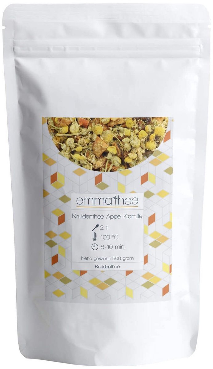 Kruidenthee Appel Kamille 500 Gram - Losse Thee - Puur & Natuurlijk - Zacht & Rustgevend