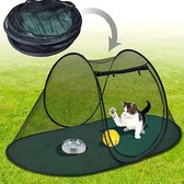 Dierentent pop up tent - kattentent - opvouwbare puppyren - hondentent - puppytent kattenren buiten - kattenbench opvouwbaar kattenkooi