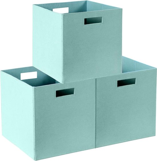 2 Stuks Vilten Mand, Opbergdoos, Mand met Twee Handvatten, Geschikt voor het Opbergen van Boeken, cd's, Kleding, Platen, Ruimtebesparend