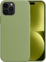 Hoesje Geschikt voor iPhone 15 Pro Max Hoesje Siliconen Case - Hoes Geschikt voor iPhone 15 Pro Max Hoes Siliconen - Groen
