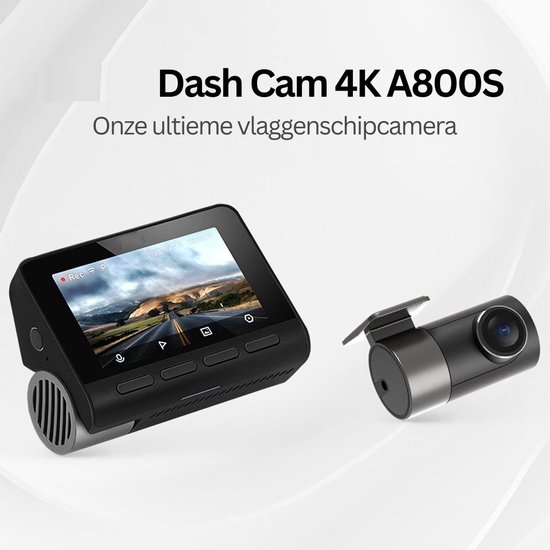 Dashcam 4K – Dashcam pour voiture avant et arrière – Qualité cinéma –  Système ADAS –