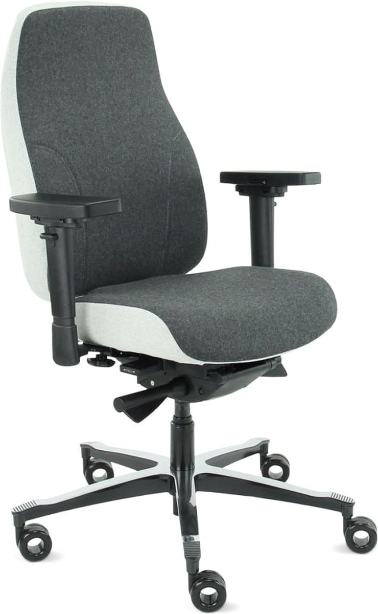 Sit And Move Therapod X2 Grijs - Bureaustoel Facet Wol Middengrijs/Ashgrey