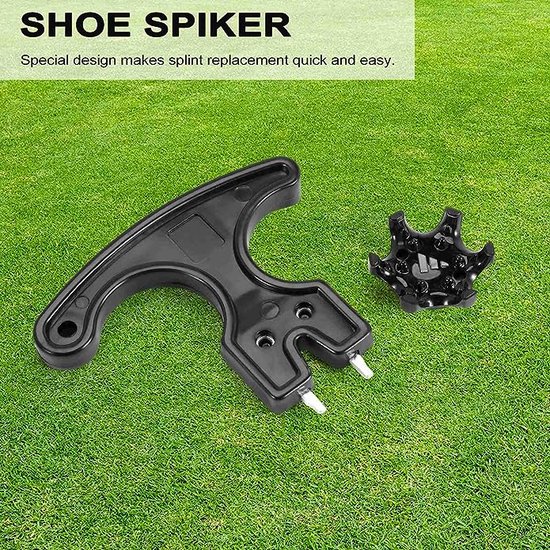 20 golfschoen spikes + handheld golfschoen sleutels, antislip golfpunten, pennen voor universele golfschoenen, gemakkelijk te wisselen van Pinsheng — afbeelding 5