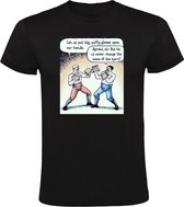 Boks handschoenen, laten we de naam van de sport nooit veranderen Heren T-shirt - boksen - boxing - kickboksen - vechtsport - humor - grappig