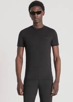 Antony Morato T-shirt Knitwear Mmks02324 Fa120031 9000 Black Mannen Maat - XL
