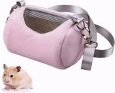 Modern gezelschapstasje voor een kleine cavia, hamster, muis, rat enof dwerg vogel. Sierlijk en comfortabel, draagtasje, transport tasje - optioneel tuigje -