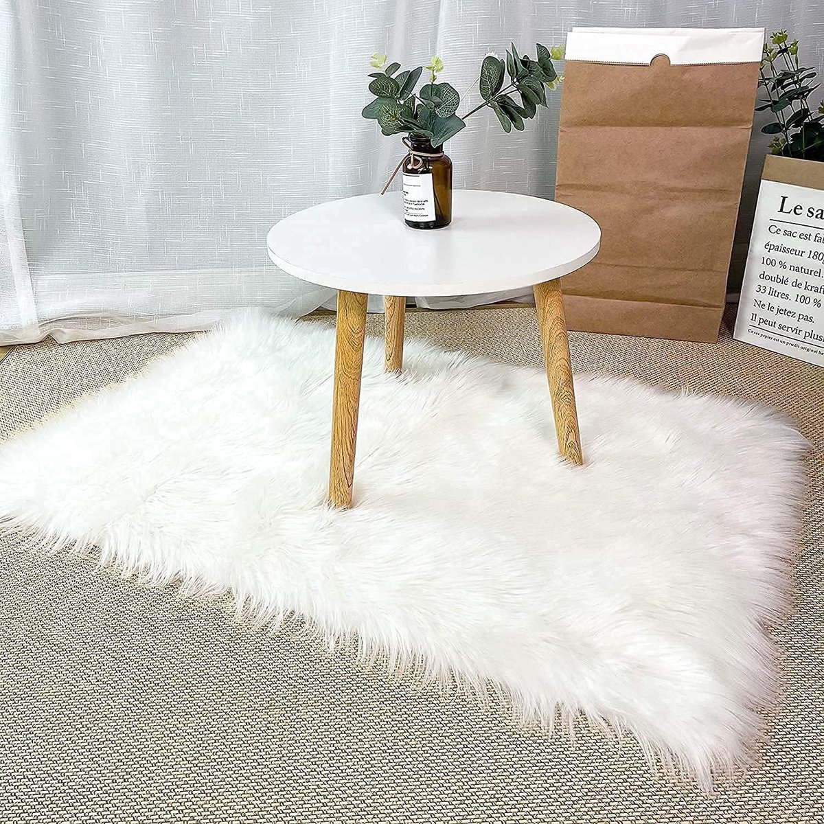 Schapenvacht Vloerkleed Beige - Met Verschillende Wol Lengte – Texelse Producten Schapenvacht Vloerkleed Beige - Met Verschillende Wol Lengte – Texelse Producten