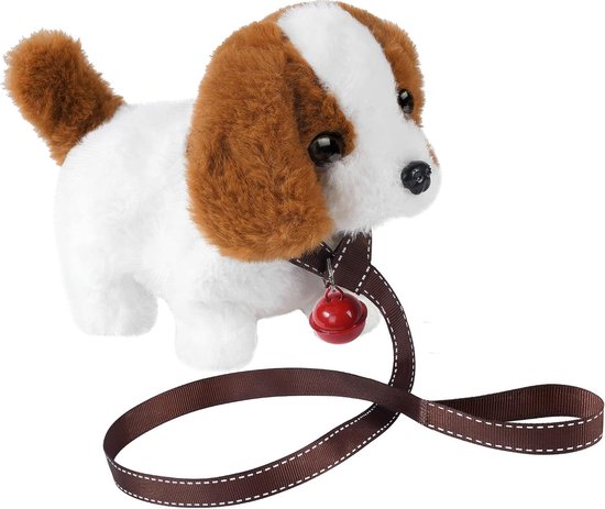 Jouet électronique pour chien en peluche - Chien marron qui aboie pour les  enfants -... | bol
