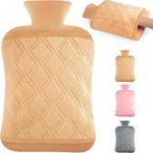 Warm Water Bottle Hot Water Bag met Soft Cover Grote Capaciteit voor Hand Voeten Warm