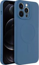 Casify Siliconen Hoesje met MagSafe voor iPhone 15 Pro Max - Blauw