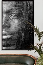 Wandkraft x Essamba Art - Reminiscence - 98x148 cm - Forex ingelijst in zwarte lijst.