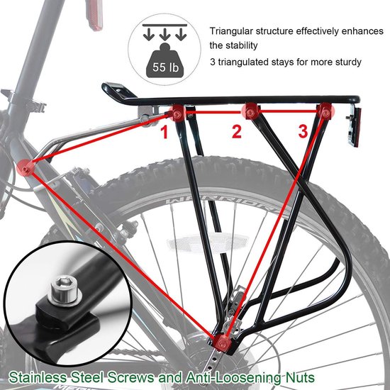 Acheter Porte-bagages avant de vélo en alliage d'aluminium, porte-bagages  pour vélo de montagne