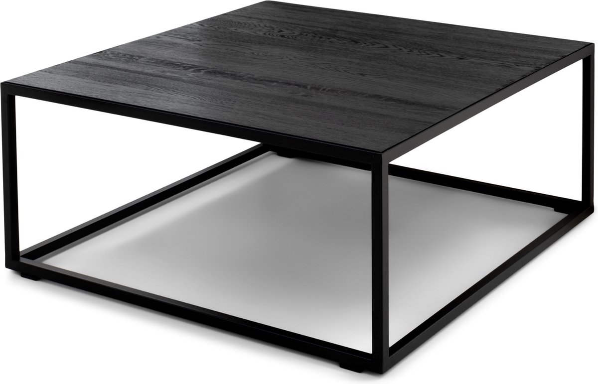 Spinder Design Salontafel Daniël - Zwart - 80 x 80 cm - Staal