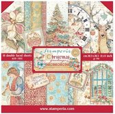 Stamperia - Christmas Greetings 8x8 Inch Paper Pack (SBBS86)