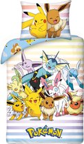 Pokémon Dekbedovertrek, Catch 'Em All - Eenpersoons - 140 x 200 cm - Katoen