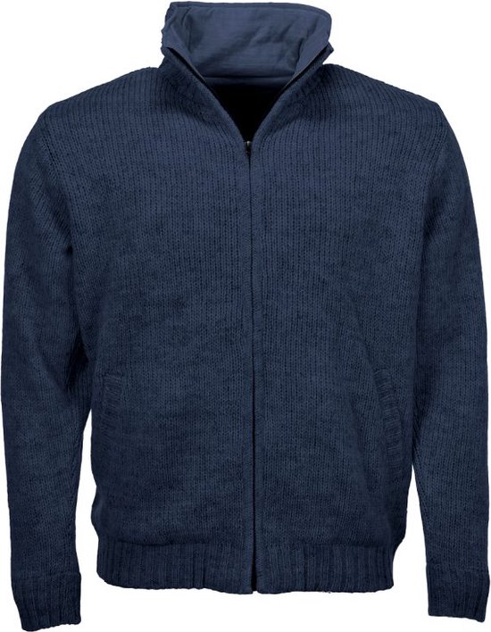 Gilet homme en laine | marque Pure Wool | modèle Pascal | couleur bleu  marine |... | bol