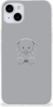 Telefoonhoesje Geschikt voor iPhone 15 Hippe Hoesjes Baby Olifant