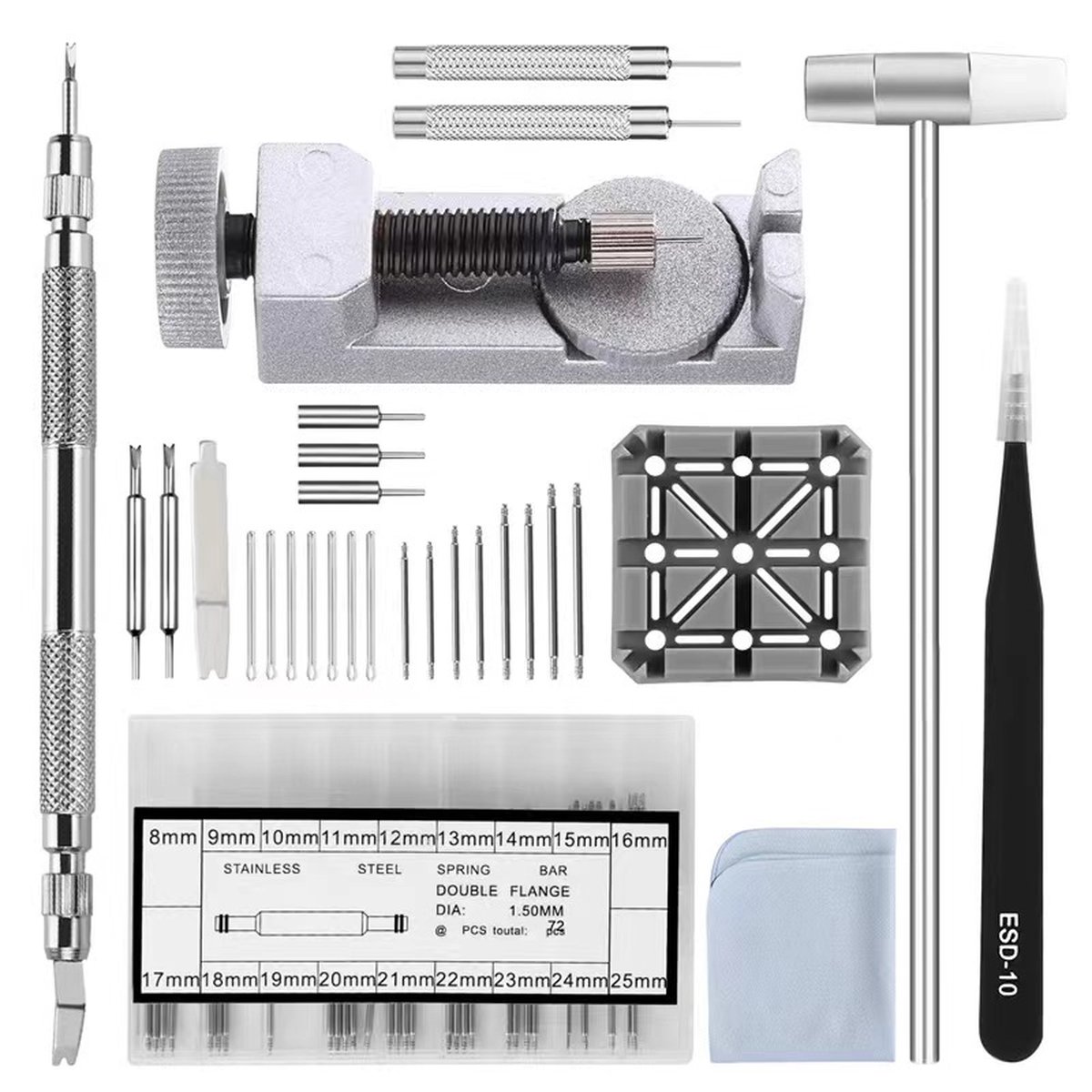 Kit d'outils de réparation pour horloger, extracteur de goupilles