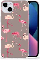 Cover Case Geschikt voor iPhone 15 Plus Smartphone hoesje Flamingo