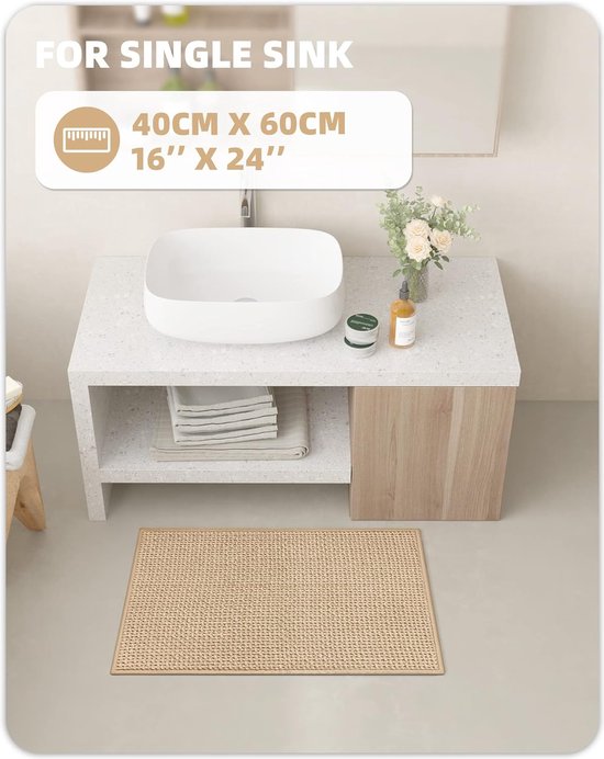 FCSDETAIL Antislip, Hoogpolige Badmat 60X90 Cm, Machinewasbare Badmat, Badmat Met Waterabsorberend Zachte Chenille Microvezels Voor Badkuip Douche En Badkamer