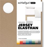 schlafgut Boxspring Easy Jersey Elasthan Hoeslaken XL - 180x200 - 200x220 101 Full-White