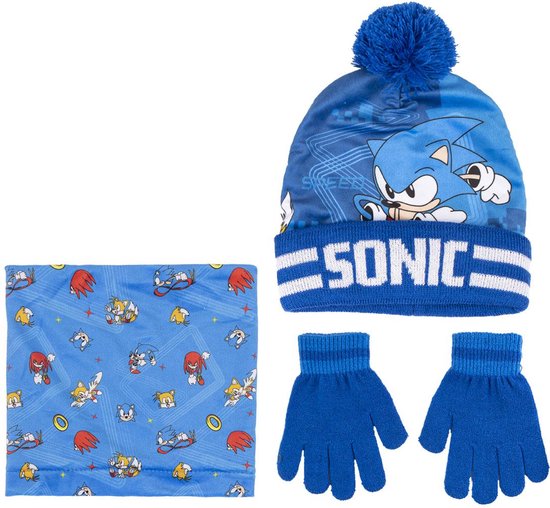Sonic the Hedgehog Winterset Muts Handschoenen Sjaal
