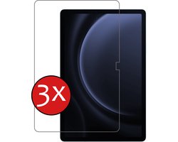 Screenprotector - 3 Stuks - Geschikt voor Samsung Galaxy Tab S9 FE Plus - Extra Sterk - Beschermglas - Gehard Glas - Tempered Glass - Screen Protector