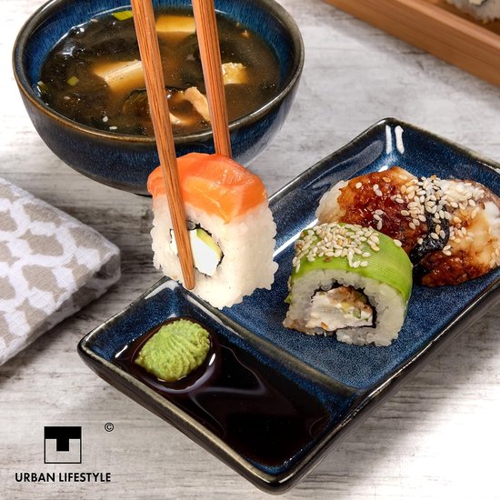 Tokyo Design Studio Sushi giftset Glassy turquoise set/8