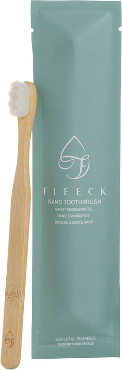 Zachte Tandenborstel - 10.000 Nano Borstelharen - Wit - Duurzaam - 100% Natuurlijk Hout - Plasticvrij