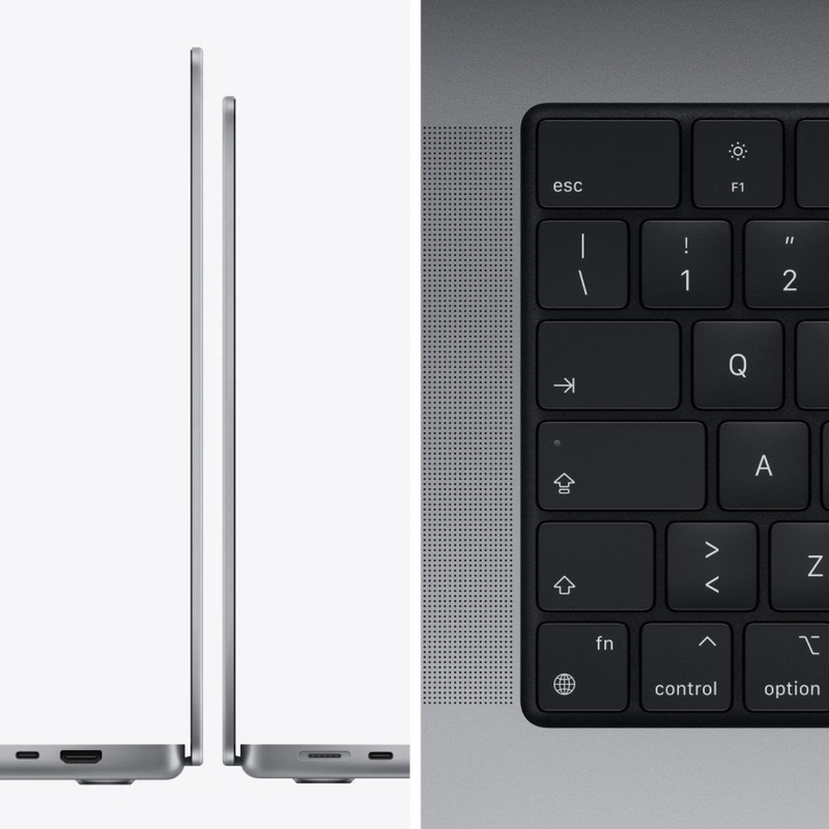 Apple MacBook Pro 16 inch (2021) M1 Pro 10-core CPU 16-core GPU 16GB RAM 1TB SSD Space Grey QWERTY - Afbeelding 3