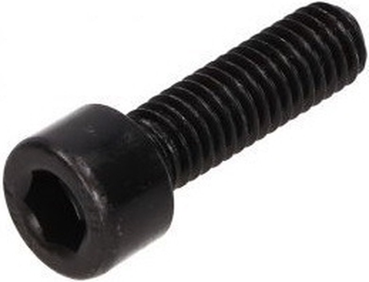M6 Inbusbout - 6 x 80mm - klasse 8.8 - Zwart - DIN 912 - 10 stuks