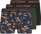 JACK & JONES JUNIOR JACNEON LOGO TRUNKS 3 PACK JNR Caleçons Garçons - Pack:Noir - Mountain View - Taille 176