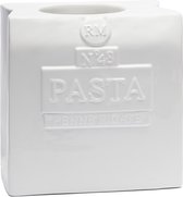 Riviera Maison Voorraadpot met deksel, Vershoudpot Pasta - Pasta Storage Jar - Wit - Porselein
