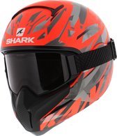 Shark Vancore 2 helm Kanhji mat zwart fluo oranje XS - Motorhelm / scooterhelm