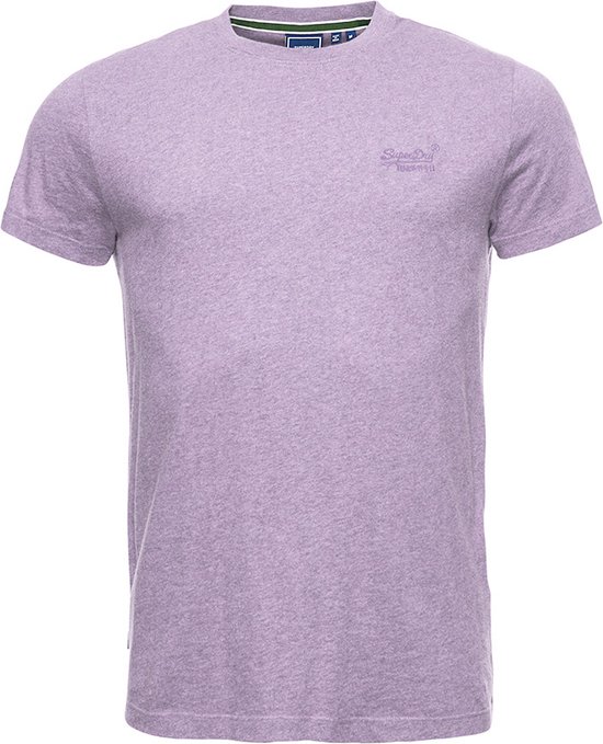 Superdry O-hals shirt vintage logo embleem paars - L