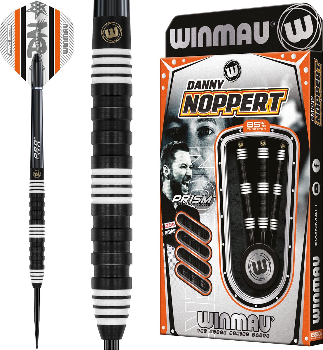 Winmau Danny Noppert 85% - Dartpijlen - 23 Gram