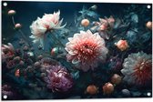 Tuinposter – Bloemen - Planten - Kleuren - 90x60 cm Foto op Tuinposter (wanddecoratie voor buiten en binnen)