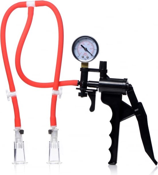  - Double Suck Nipple Pump System - Red