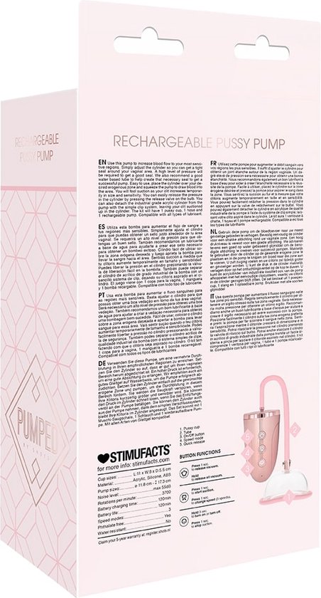 Pompe à chatte rechargeable - Rose
