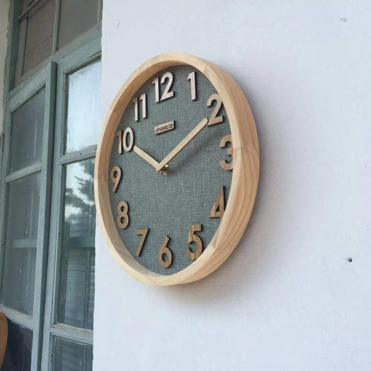 VAPOKF Wandklok Stille Niet Tikkende Quartz Batterij Werkt Ronde Wandklokken Huis/Keuken/Kantoor/Schoolklok, Bee Honey Jar en Honingraat