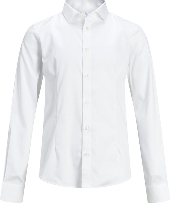 Jack & Jones Junior Overhemd Jprparma Shirt L/s Noos Jnr 12151620 White Mannen Maat - 116