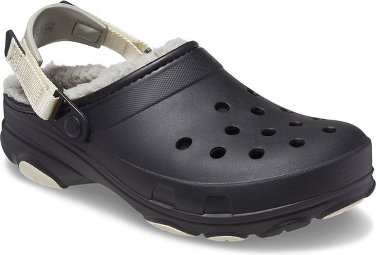 Sabots doublés tout-terrain Crocs Zwart, pointure 45-46, pour homme
