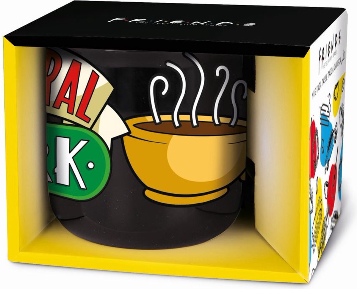 Stor Young Adult - Friends - Keramische ontbijtmok in geschenkverpakking Central Perk - 400 ML