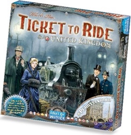Days of Wonder - Ticket to Ride UK & Pennsylvania - Uitbreiding - Bordspel