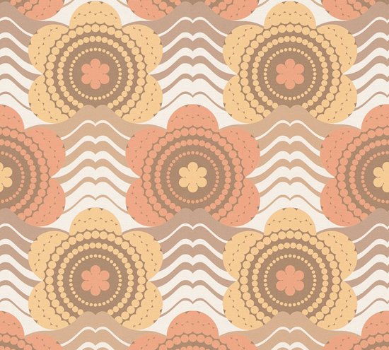 RETRO BEHANG | Floraal - meerkleurig - A.S. Création Retro Chic | bol.com