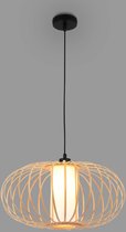 BRILONER - ROTTI - Hanglamp, 120 cm, 1x E27, max. 10W, houtkleurig